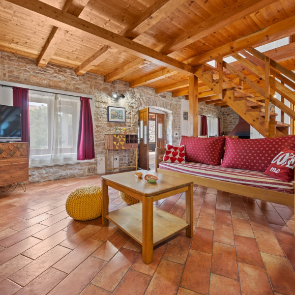 Living room, Villa Barbara, Villa Barbara – A complex of 3 houses with a shared courtyard and pool, Orihi – Istria, Croatia Orihi